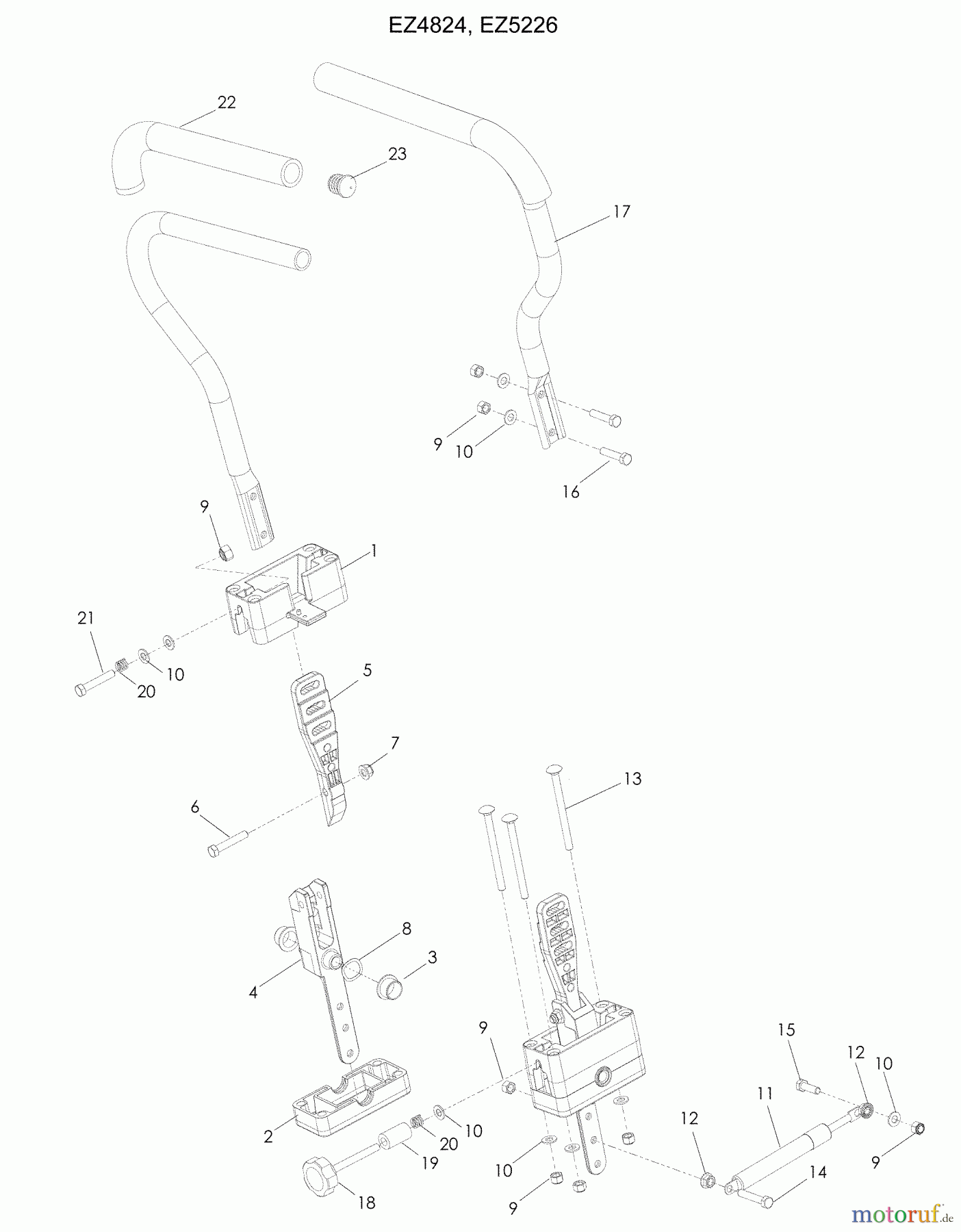  Husqvarna Nullwendekreismäher, Zero-Turn EZ 5226 (965921601) - Husqvarna Zero-Turn Mower (2009-01 & After) Steering