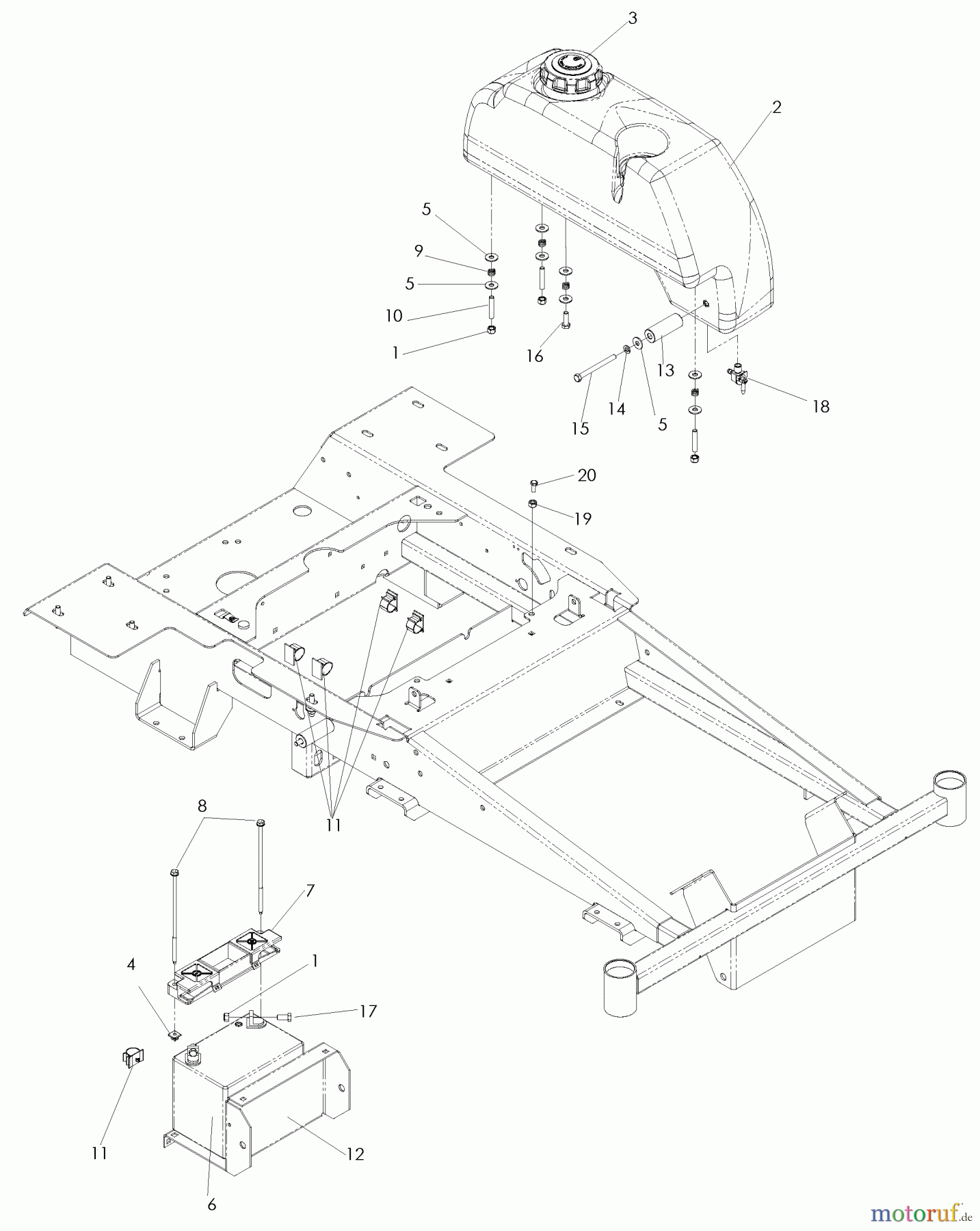  Husqvarna Nullwendekreismäher, Zero-Turn EZ 4220 (968999692) - Husqvarna Zero-Turn Mower (2008-08 & After) Chassis / Frame #2