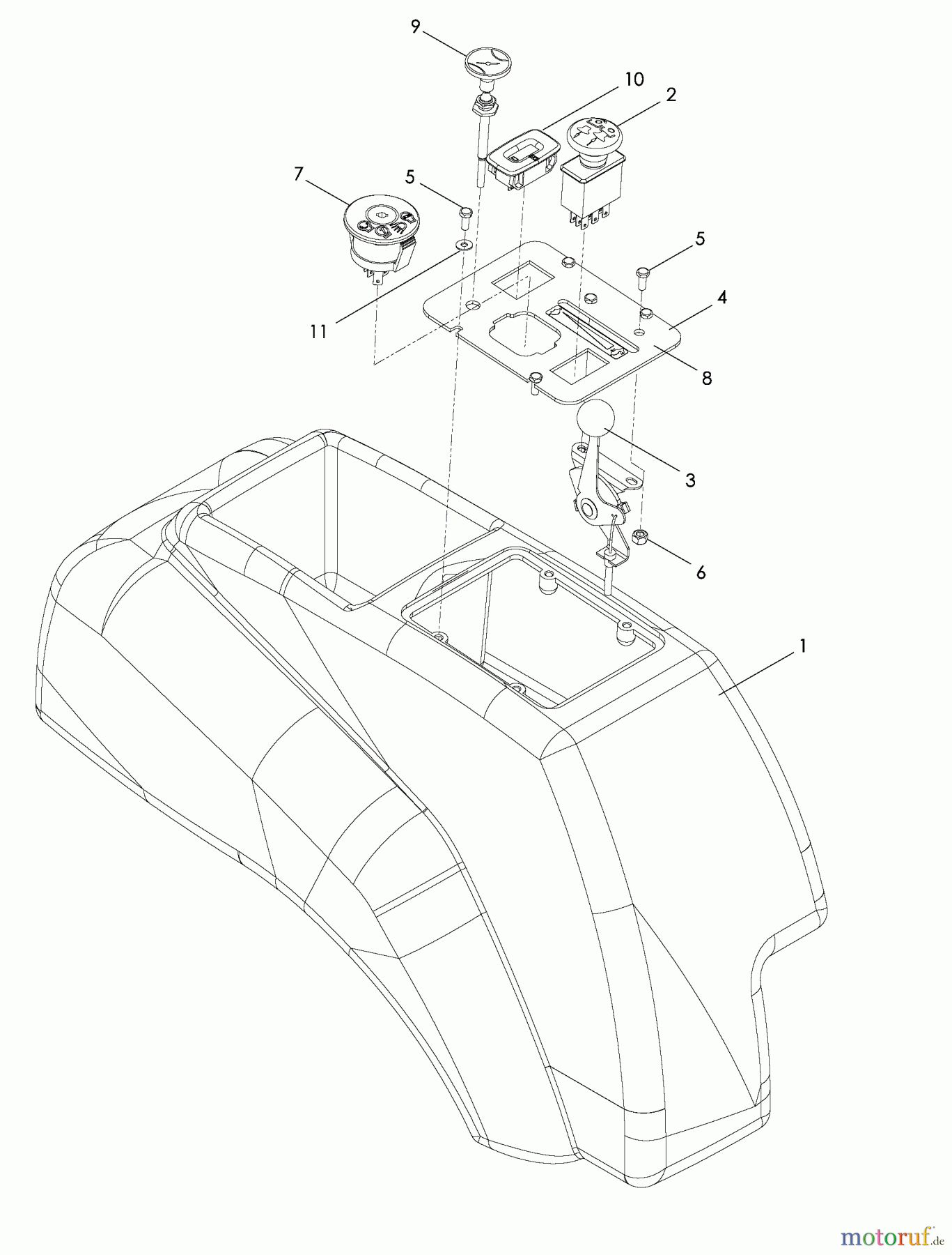  Husqvarna Nullwendekreismäher, Zero-Turn EZ 4220 BF (968999693) - Husqvarna Zero-Turn Mower (2008-08 & After) Controls