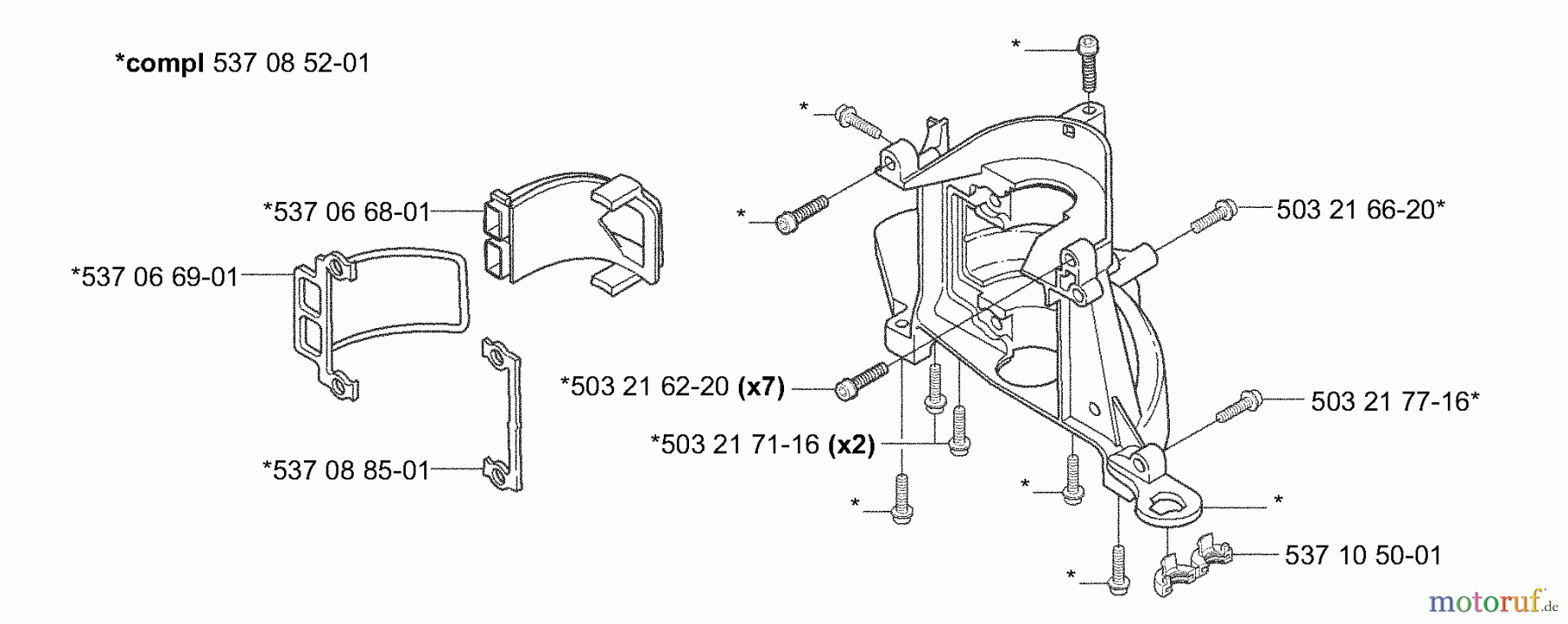  Husqvarna Heckenscheren 326 HD 60X - Husqvarna Hedge Trimmer (2003-01 to 2006-06) Crankcase