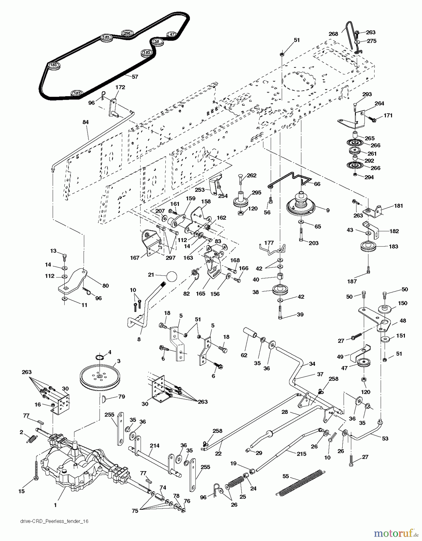  Husqvarna Rasen und Garten Traktoren CT 141 (96061034400) - Husqvarna Lawn Tractor (2012-08 & After) DRIVE