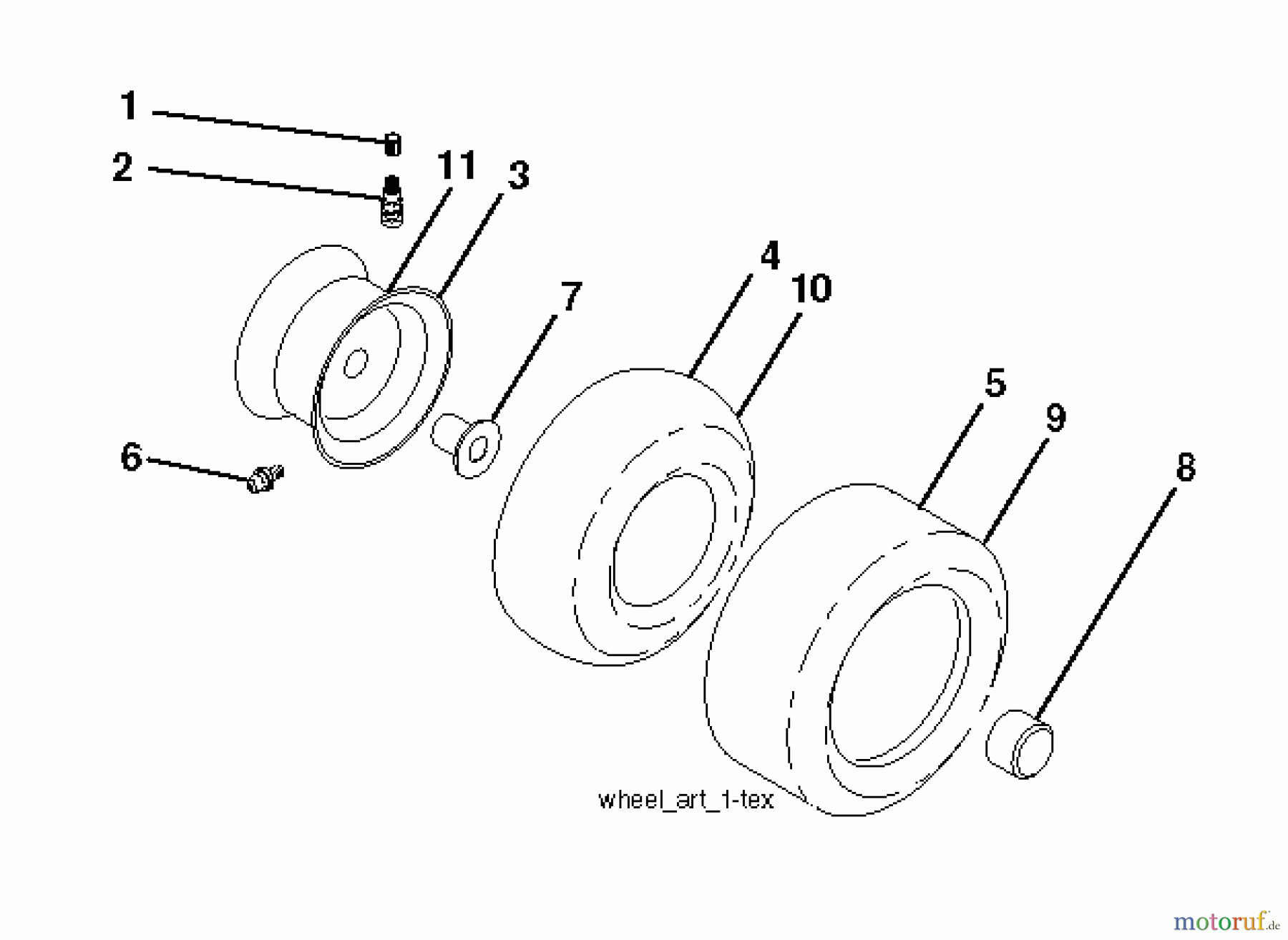  Husqvarna Rasen und Garten Traktoren LGT 2654 (96045003701) - Husqvarna Lawn Tractor (2012-09 & After) WHEELS TIRES