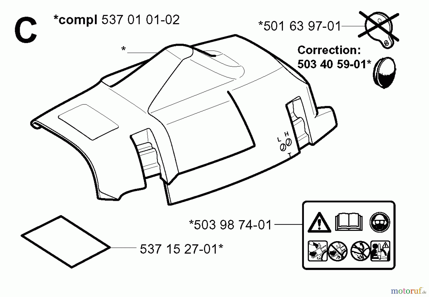  Jonsered Motorsägen 2159 - Jonsered Chainsaw (2001-07) COVER