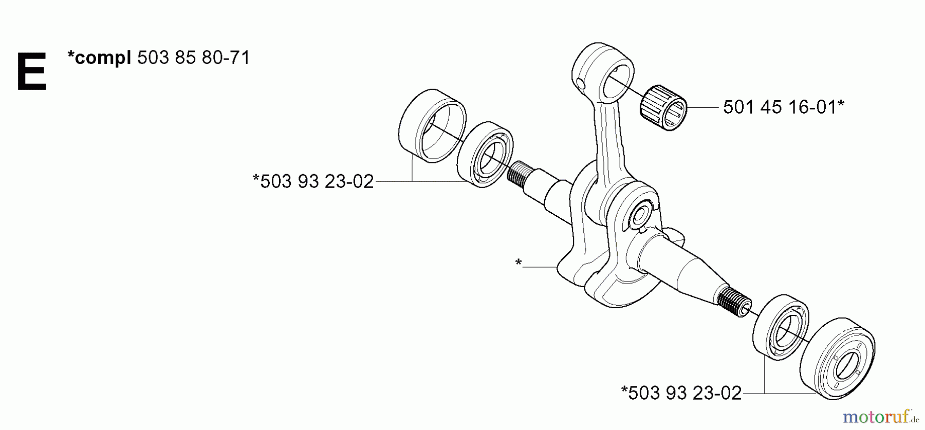  Jonsered Motorsägen CS2141 EPA - Jonsered Chainsaw (2004-03) CRANKSHAFT