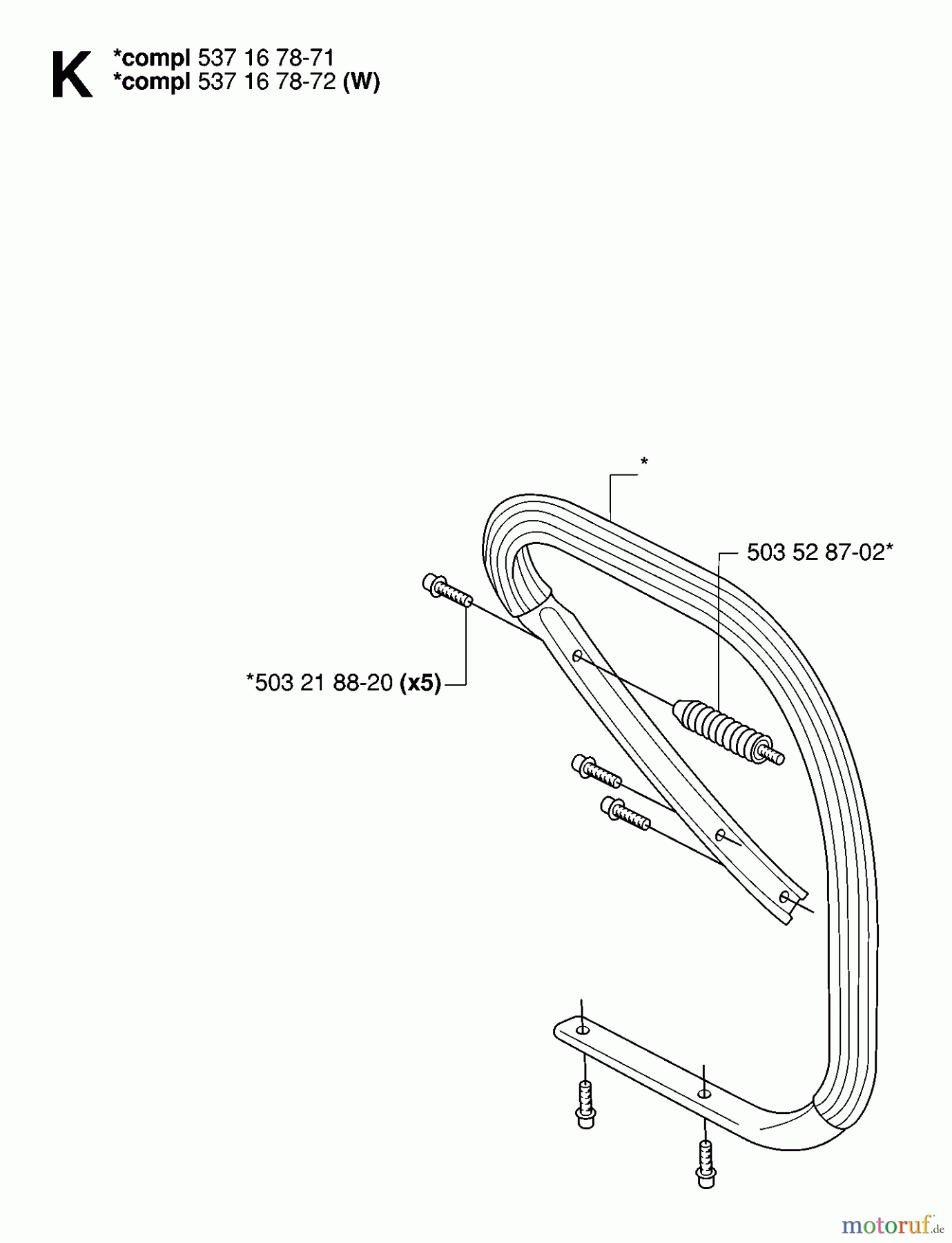  Jonsered Motorsägen CS2186 EPA - Jonsered Chainsaw (2007-01) HANDLE #1