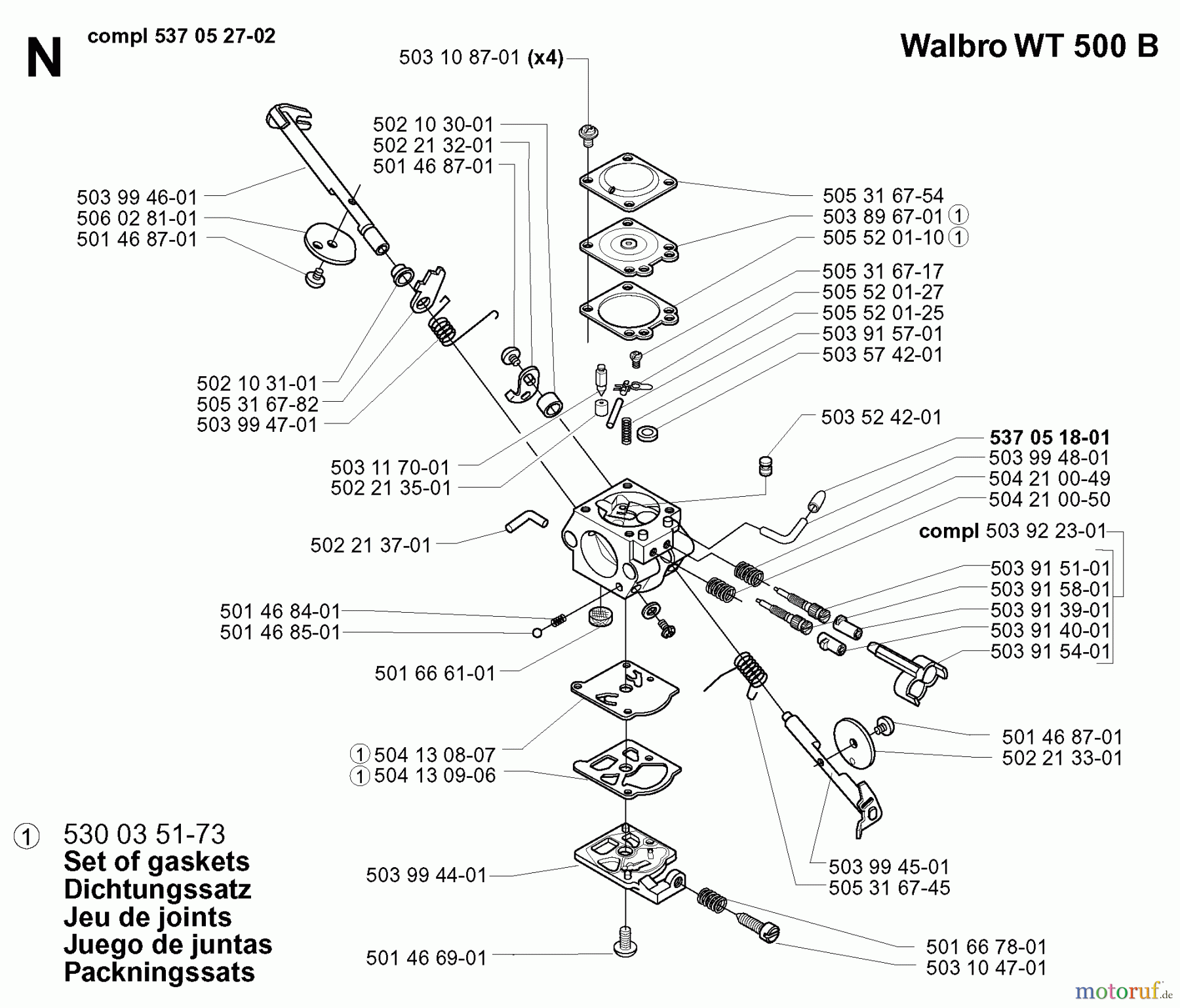  Jonsered Motorsensen, Trimmer BP2040 - Jonsered String/Brush Trimmer (2000-10) CARBURETOR DETAILS