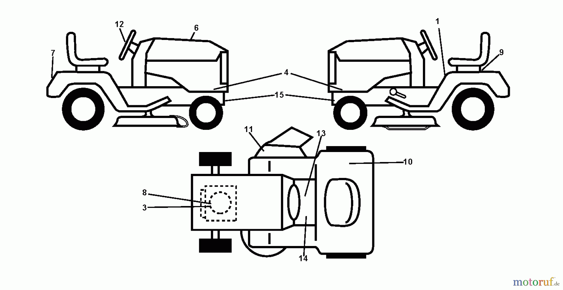  Jonsered Rasen  und Garten Traktoren LT2213 (96041007901) - Jonsered Lawn & Garden Tractor (2010-01) DECALS