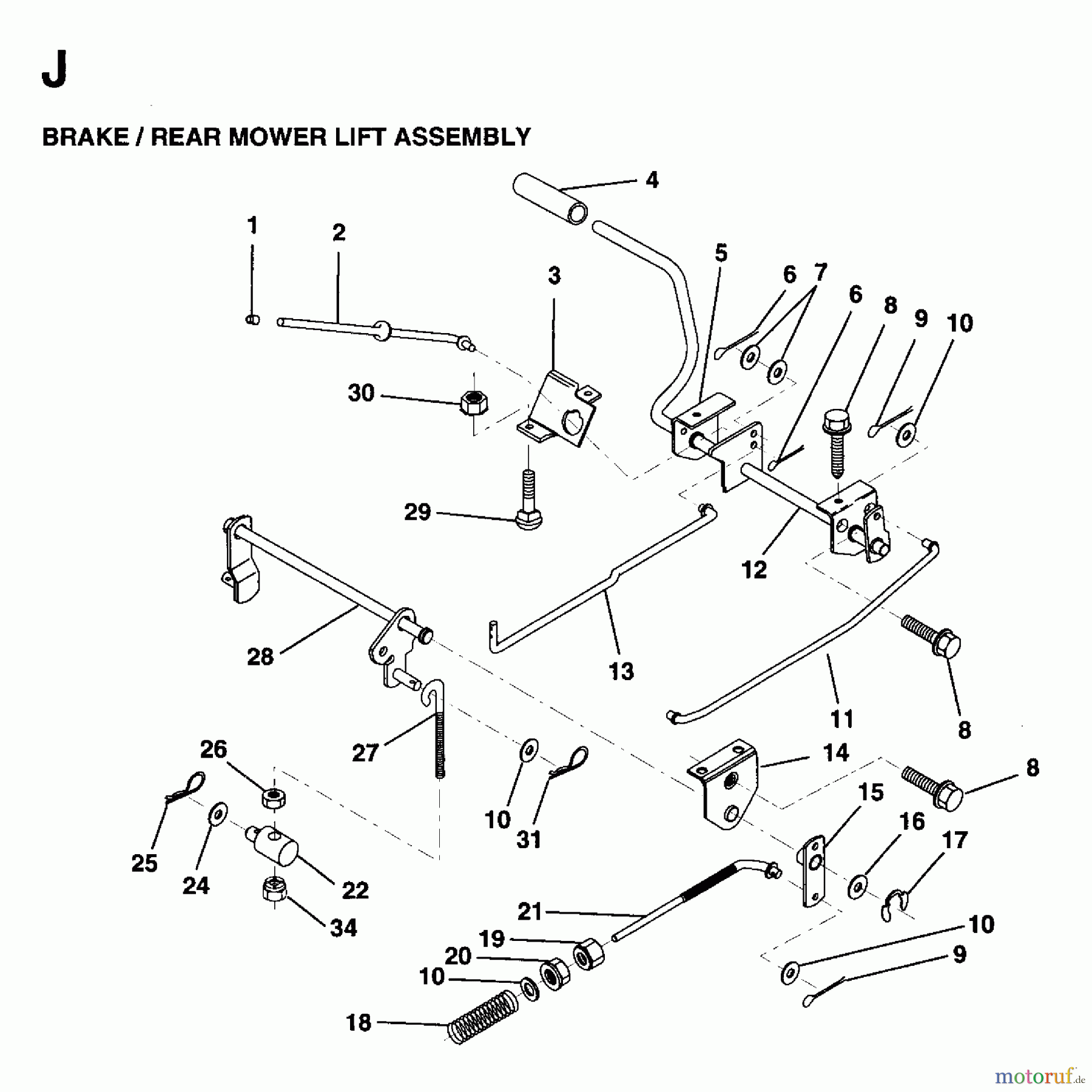  Jonsered Rasen  und Garten Traktoren LR12U (954820181) - Jonsered 36