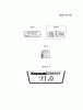 Kawasaki Motoren FH641V - DS25 bis FS481V - BS13 FH641V-GS01 - Kawasaki FH641V 4-Stroke Engine Pièces détachées LABEL