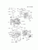 Kawasaki Motoren FH641V - DS25 bis FS481V - BS13 FH721V-AS24 - Kawasaki FH721V 4-Stroke Engine Pièces détachées CYLINDER/CRANKCASE