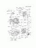 Kawasaki Motoren FH641V - DS25 bis FS481V - BS13 FH721V-AS38 - Kawasaki FH721V 4-Stroke Engine Pièces détachées CYLINDER/CRANKCASE