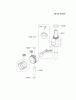 Kawasaki Motoren FH641V - DS25 bis FS481V - BS13 FJ180V-BS33 - Kawasaki FJ180V 4-Stroke Engine Pièces détachées PISTON/CRANKSHAFT