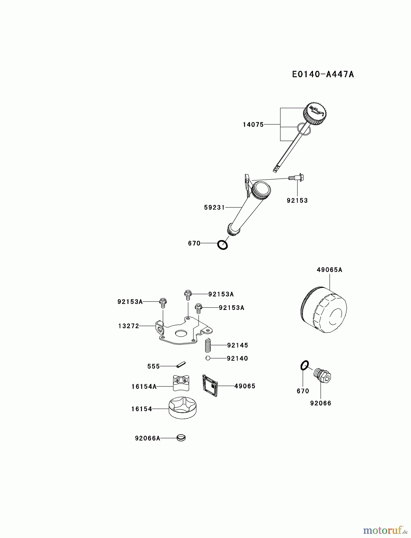  Kawasaki Motoren Motoren Vertikal FH641V - DS25 bis FS481V - BS13 FR651V-AS04 - Kawasaki FR651V 4-Stroke Engine LUBRICATION-EQUIPMENT