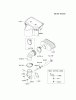 Kawasaki Motoren FH641V - DS25 bis FS481V - BS13 FR691V-AS10 - Kawasaki FR691V 4-Stroke Engine Pièces détachées AIR-FILTER/MUFFLER