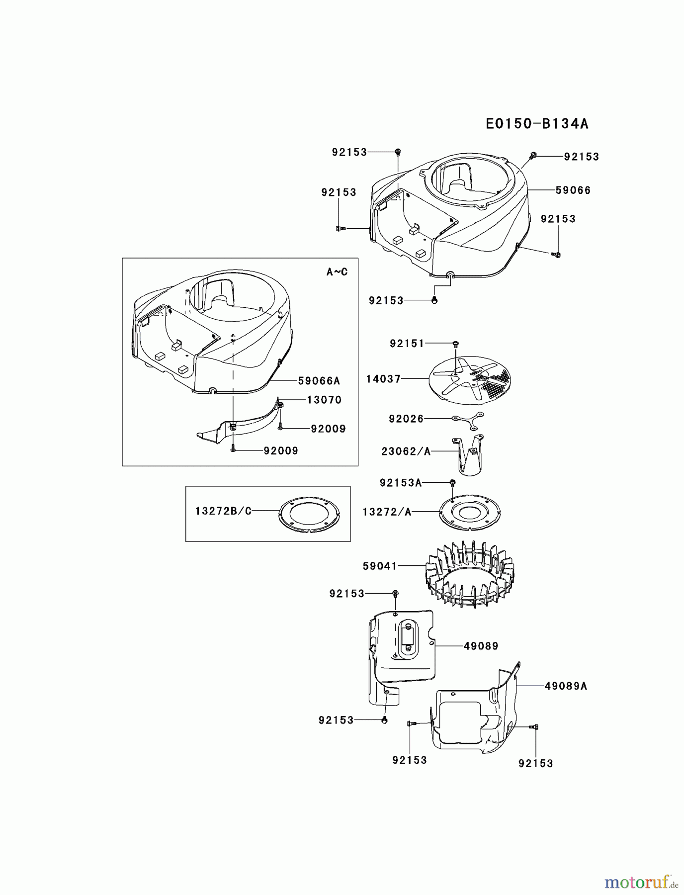  Kawasaki Motoren Motoren Vertikal FH641V - DS25 bis FS481V - BS13 FR691V-DS15 - Kawasaki FR691V 4-Stroke Engine COOLING-EQUIPMENT