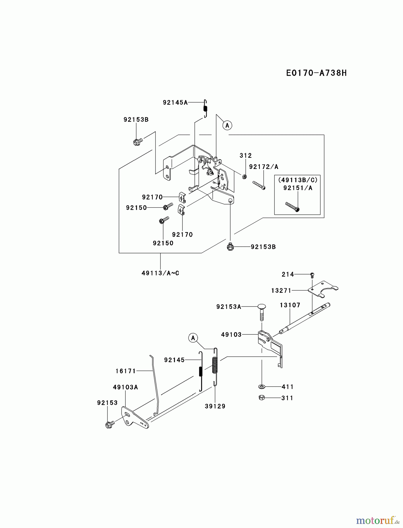  Kawasaki Motoren Motoren Vertikal FH641V - DS25 bis FS481V - BS13 FR730V-CS00 - Kawasaki FR730V 4-Stroke Engine CONTROL-EQUIPMENT