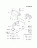 Kawasaki Motoren FH641V - DS25 bis FS481V - BS13 FS481V-AS01 - Kawasaki FS481V 4-Stroke Engine Pièces détachées AIR-FILTER/MUFFLER