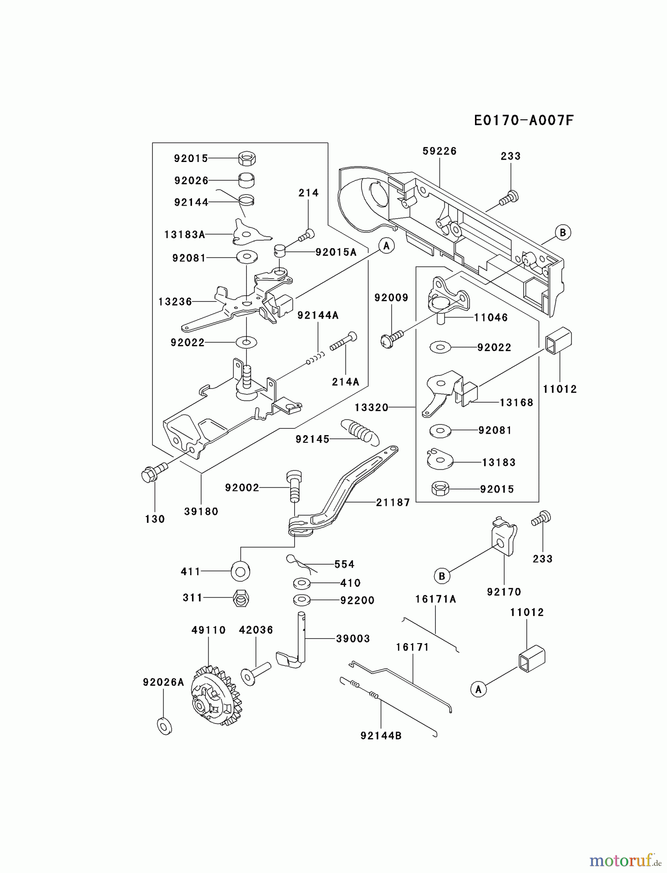  Kawasaki Motoren Motoren, Horizontal FE290D-AS21 - Kawasaki FE290D 4-Stroke Engine CONTROL-EQUIPMENT