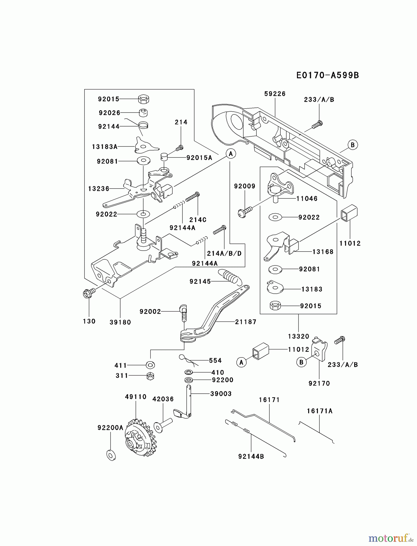  Kawasaki Motoren Motoren, Horizontal FE290D-CS20 - Kawasaki FE290D 4-Stroke Engine CONTROL-EQUIPMENT