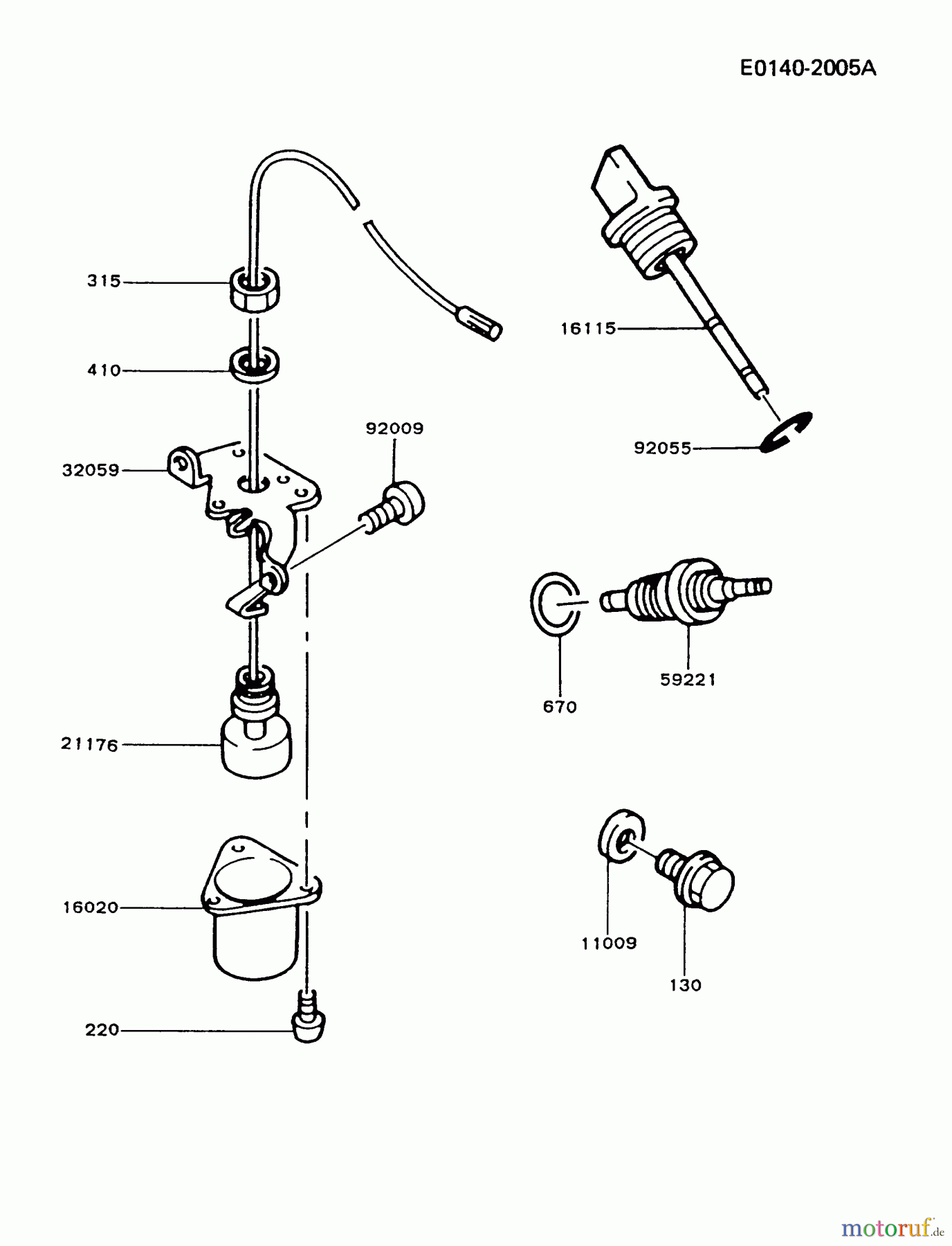  Kawasaki Motoren Motoren, Horizontal FG200D-BS03 - Kawasaki FG200D 4-Stroke Engine LUBRICATION-EQUIPMENT