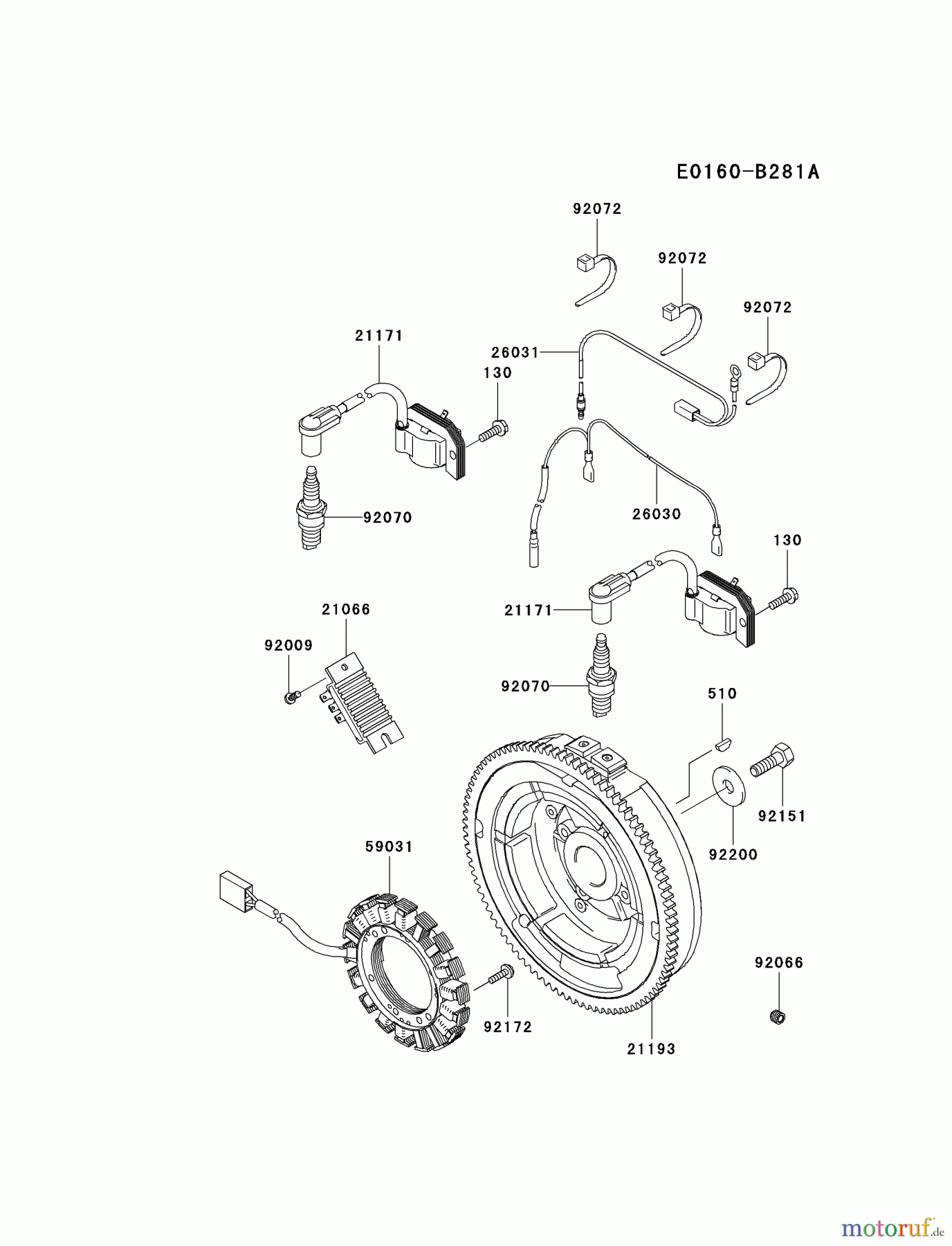  Kawasaki Motoren Motoren, Horizontal FH770D-AS06 - Kawasaki FH770D 4-Stroke Engine ELECTRIC-EQUIPMENT