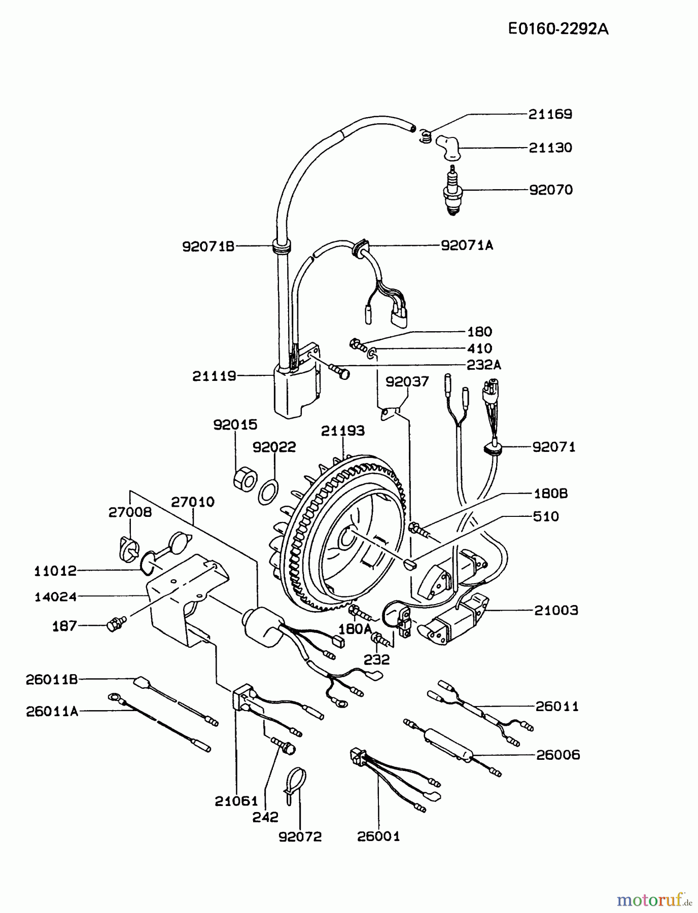  Kawasaki Motoren Motoren, Horizontal FZ340D-GS00 - Kawasaki FZ340D 4-Stroke Engine ELECTRIC-EQUIPMENT