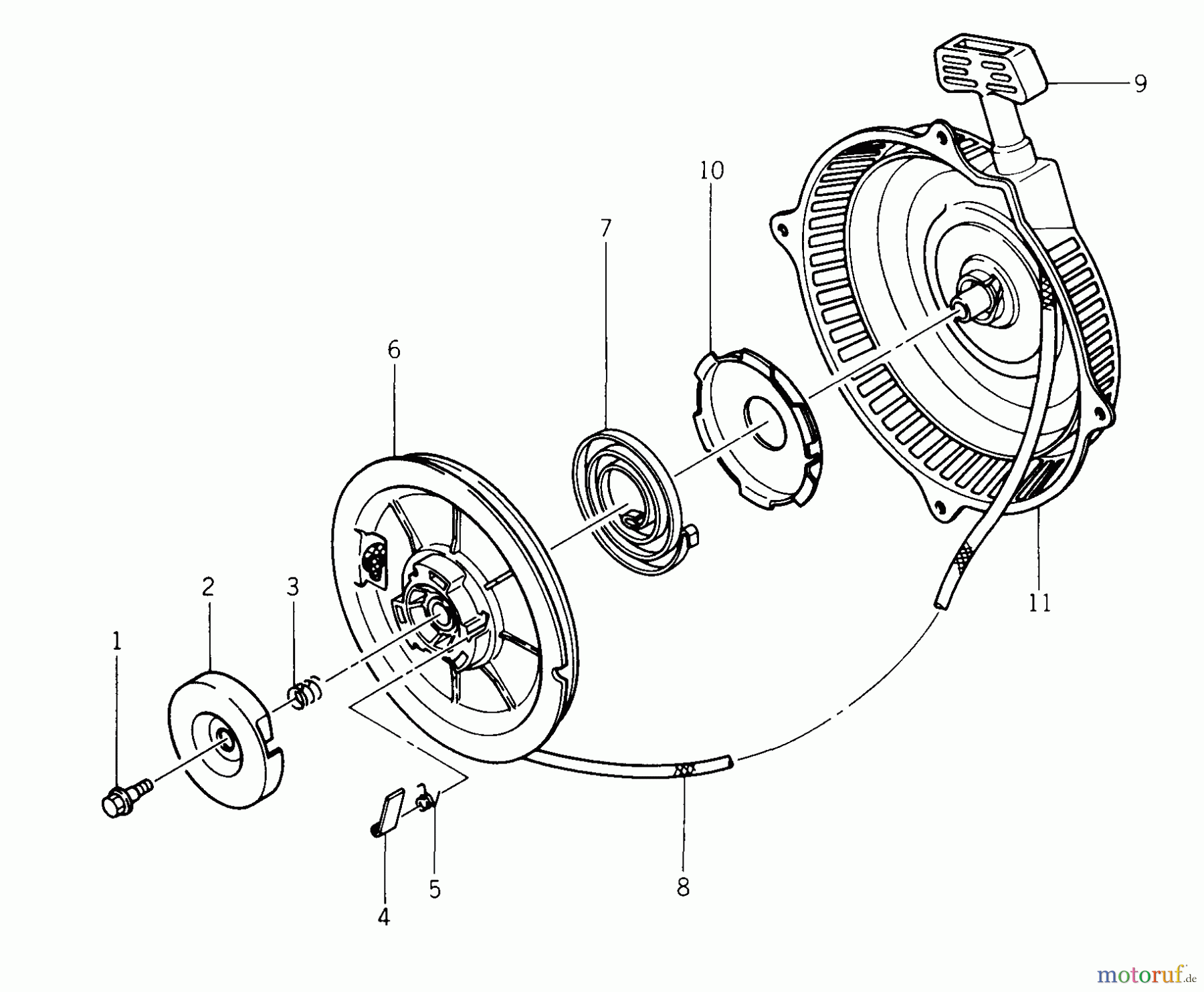  Kawasaki Motoren Motoren Vertikal FA210V - AS02 bis FH641V - DS24 FB460V-BS05 - Kawasaki FB460V 4-Stroke Engine Recoil Starter