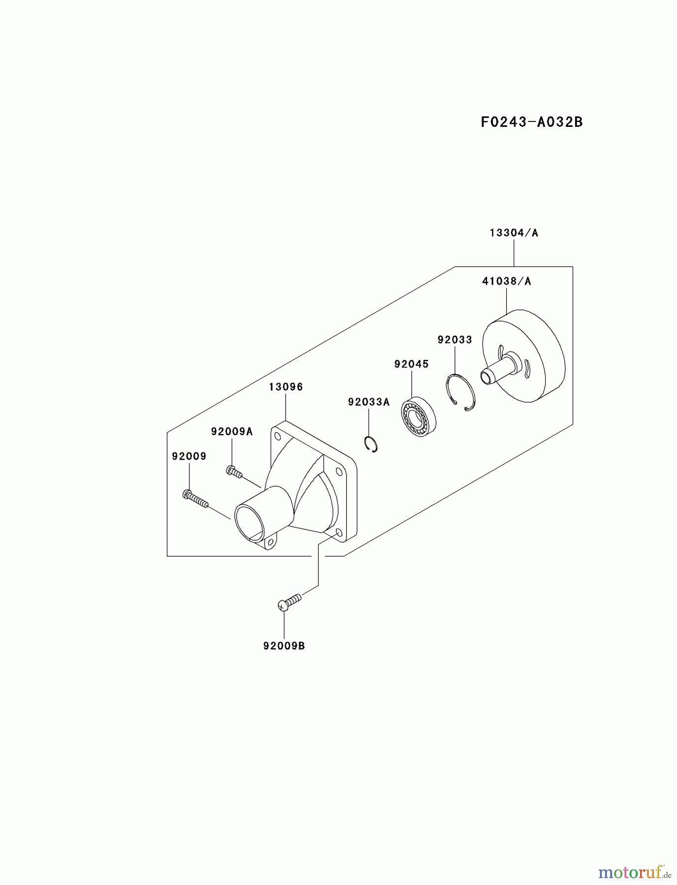  Kawasaki Geräte Trimmer, Faden / Bürste KTR26AC-A2 (KTR26AC) - Kawasaki Grass Trimmer HOUSING