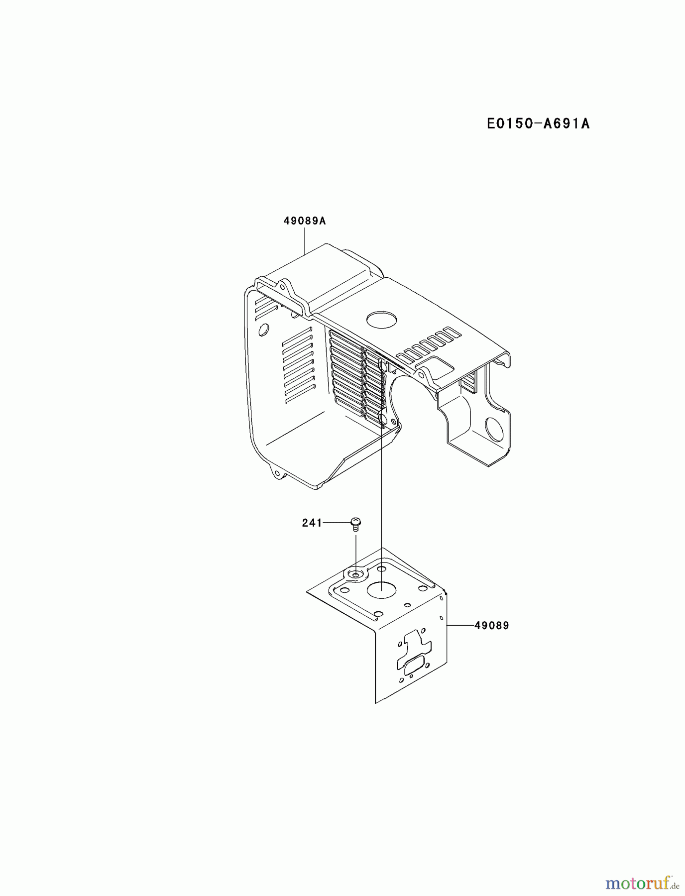  Kawasaki Geräte Bläser / Sauger / Häcksler / Zerkleinerer KRB750AC-A2 (KRB750AC) - Kawasaki Backpack Blower COOLING-EQUIPMENT