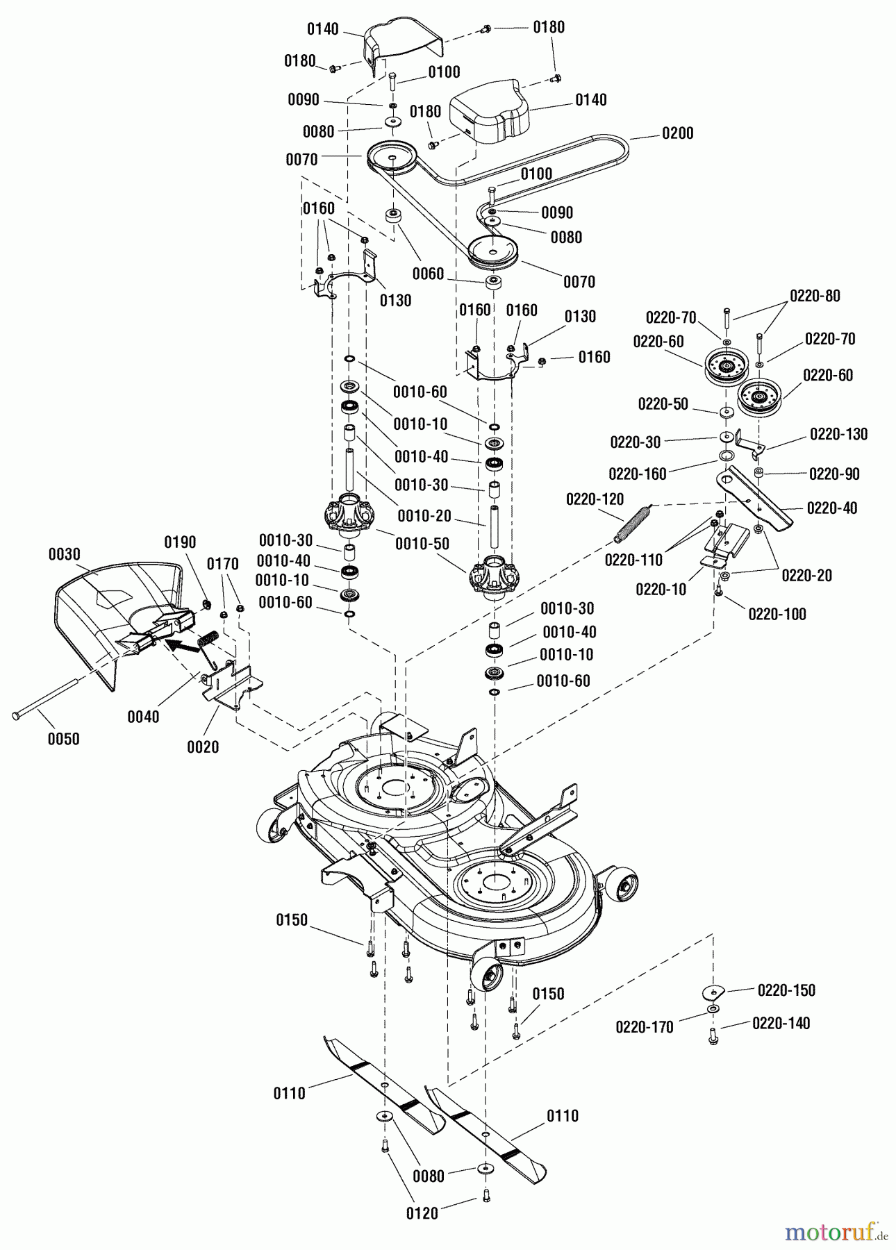  Murray Nullwendekreismäher, Zero-Turn 107.280062 (7800753ASN) - Craftsman ZTS7000, 21HP B&S w/42