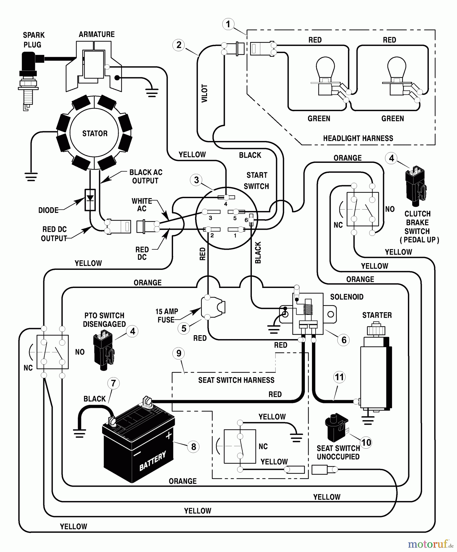  Murray Rasen- und Gartentraktoren 40504x92A - B&S/Murray 40