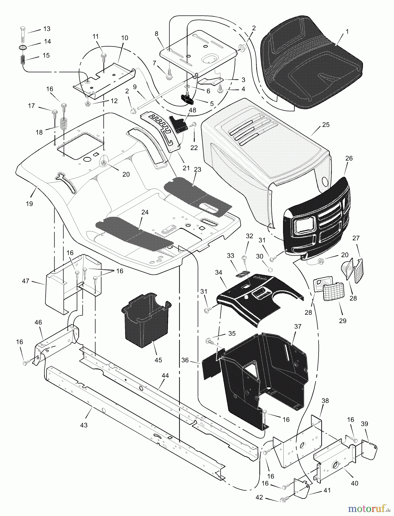  Murray Rasen- und Gartentraktoren 40541E - Murray 40