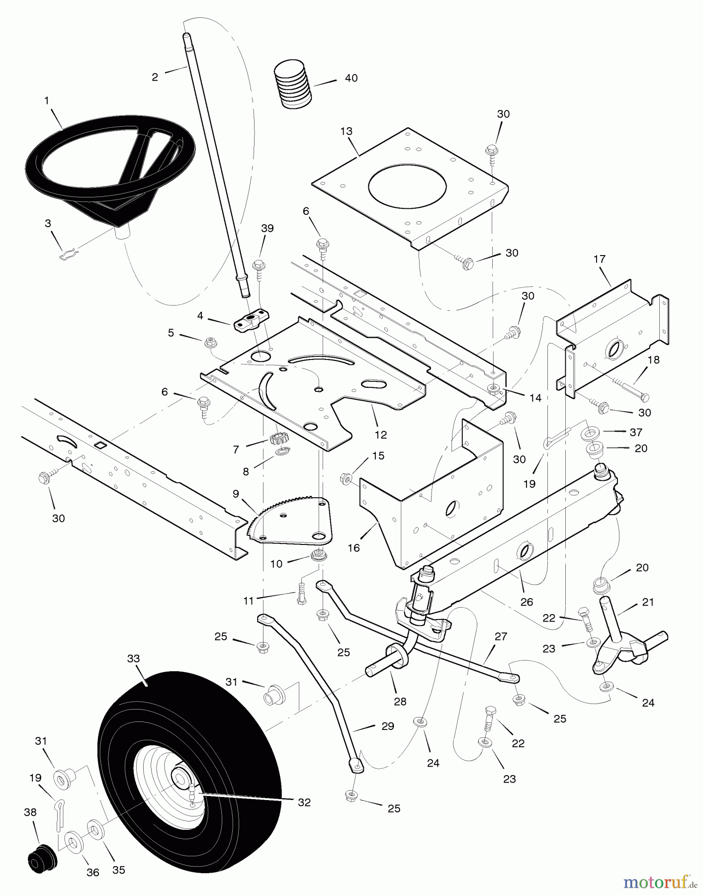  Murray Rasen- und Gartentraktoren 42504x71A - B&S/Murray 42