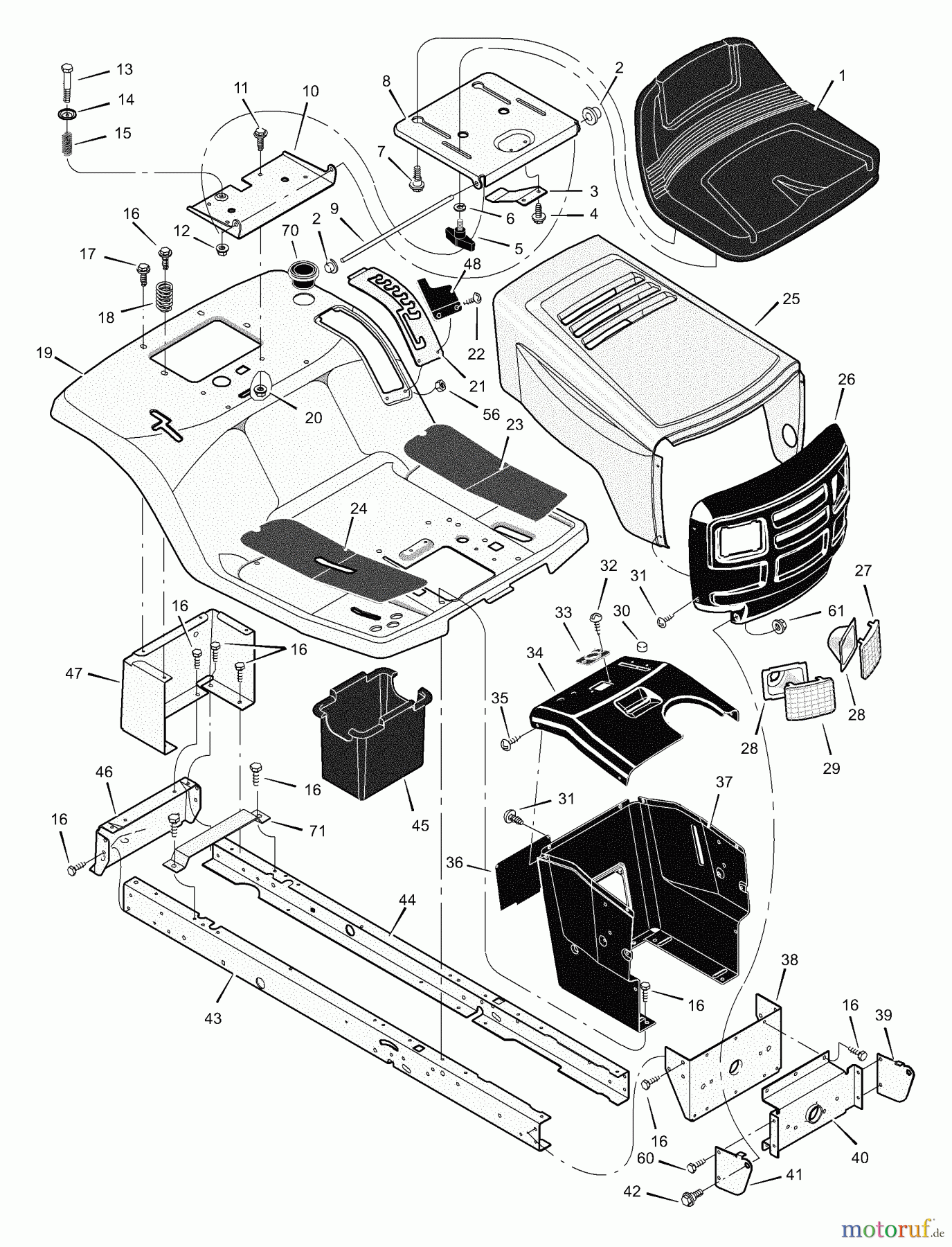  Murray Rasen- und Gartentraktoren 425303x92B - B&S/Murray 42