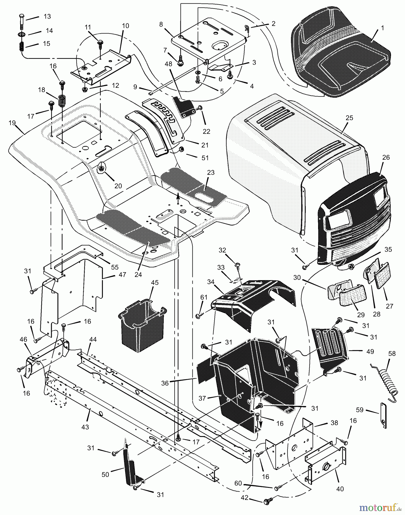  Murray Rasen- und Gartentraktoren 425614x92A - B&S/Murray 42