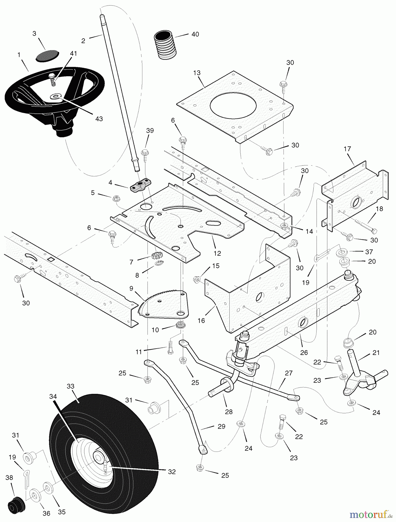  Murray Rasen- und Gartentraktoren 425615x99A - B&S/Murray 42