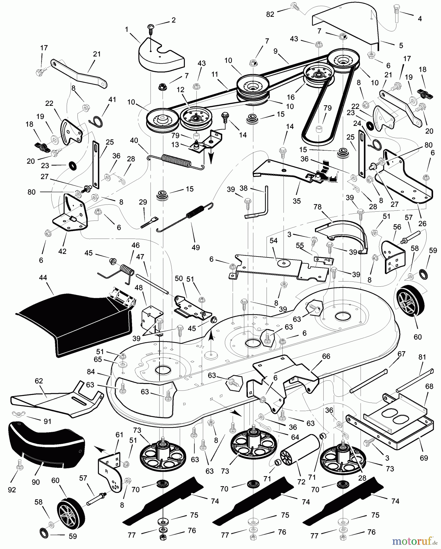  Murray Rasen- und Gartentraktoren 465618x48A - B&S/Murray 46