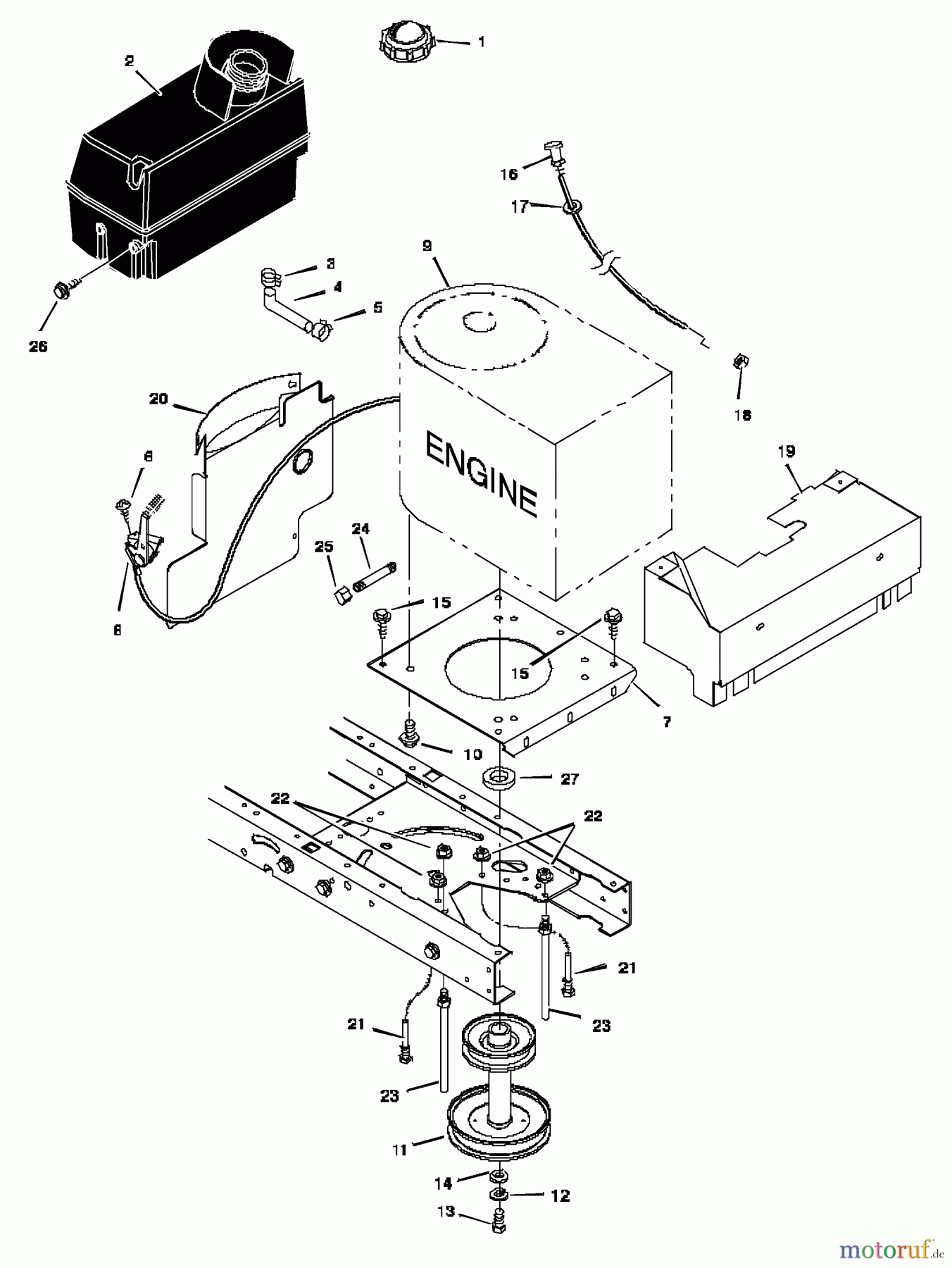  Murray Rasen- und Gartentraktoren 48560x92A - B&S/Murray 48