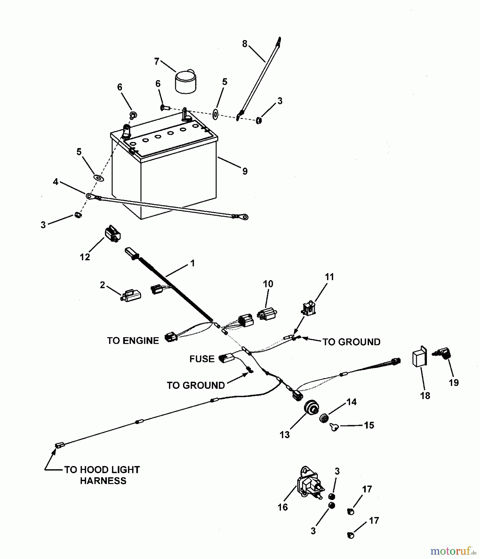  Murray Rasen- und Gartentraktoren FLT185420 (7800370) - Federated 42