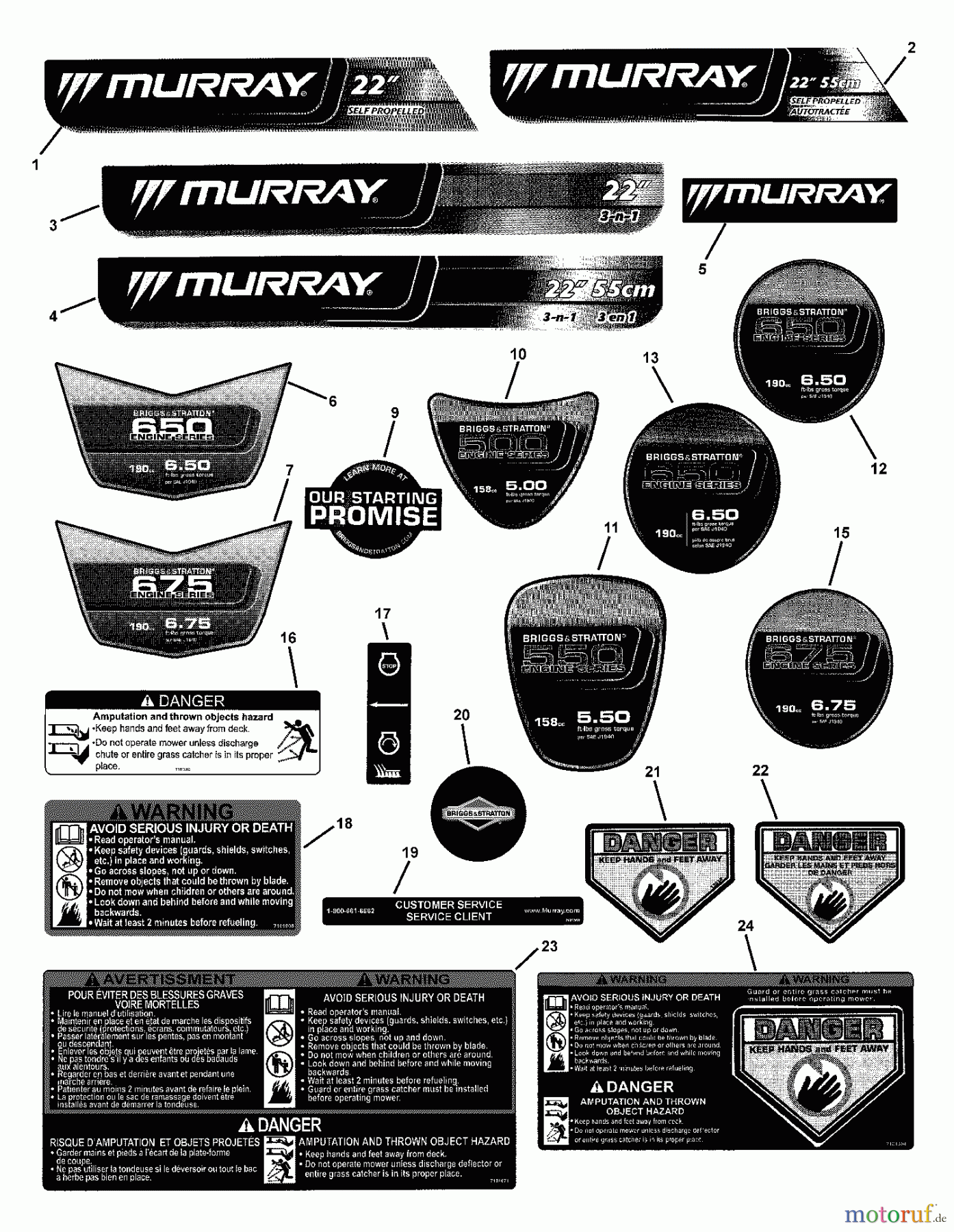  Murray Rasenmäher MP22675HW (7800205) - Murray 22