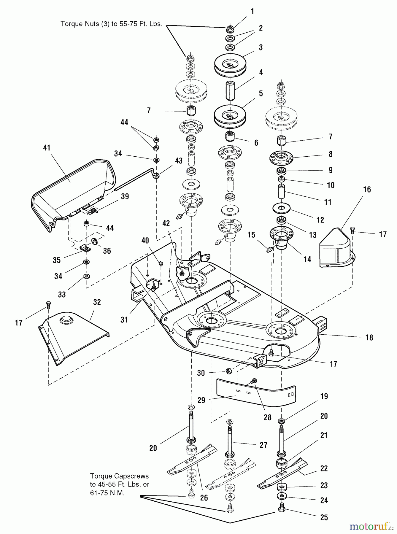  Murray Nullwendekreismäher, Zero-Turn 107.277720 (2690428) - Craftsman ZT 7000, 20HP Kohler w/44