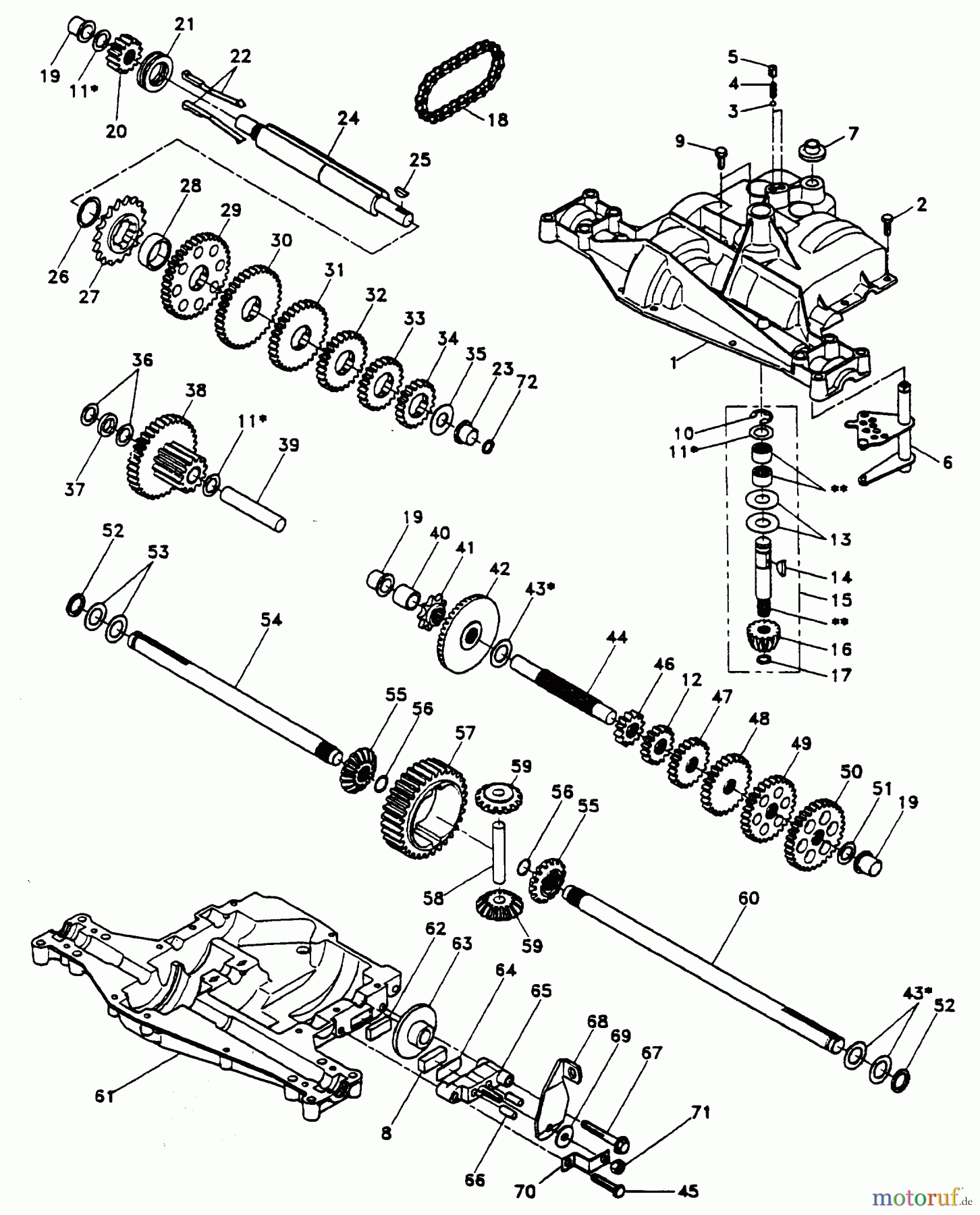  Poulan / Weed Eater Rasen und Gartentraktoren PP1644J - Poulan Pro Lawn Tractor DANA TRANSAXLE - MODEL NUMBER 4360-81