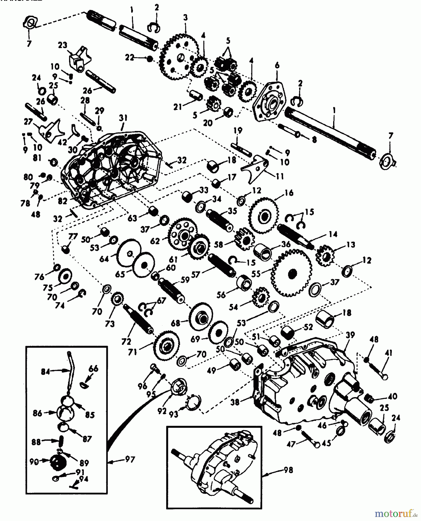  Poulan / Weed Eater Rasen und Gartentraktoren PP2050 - Poulan Pro Lawn Tractor TRANSAXLE