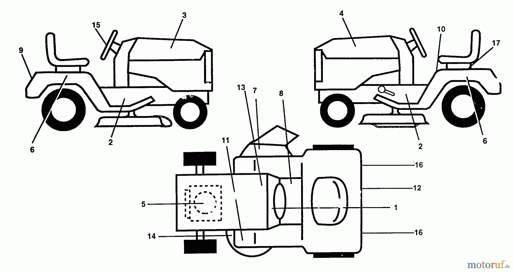  Poulan / Weed Eater Rasen und Gartentraktoren PP24H50A - Poulan Pro Lawn Tractor Decals