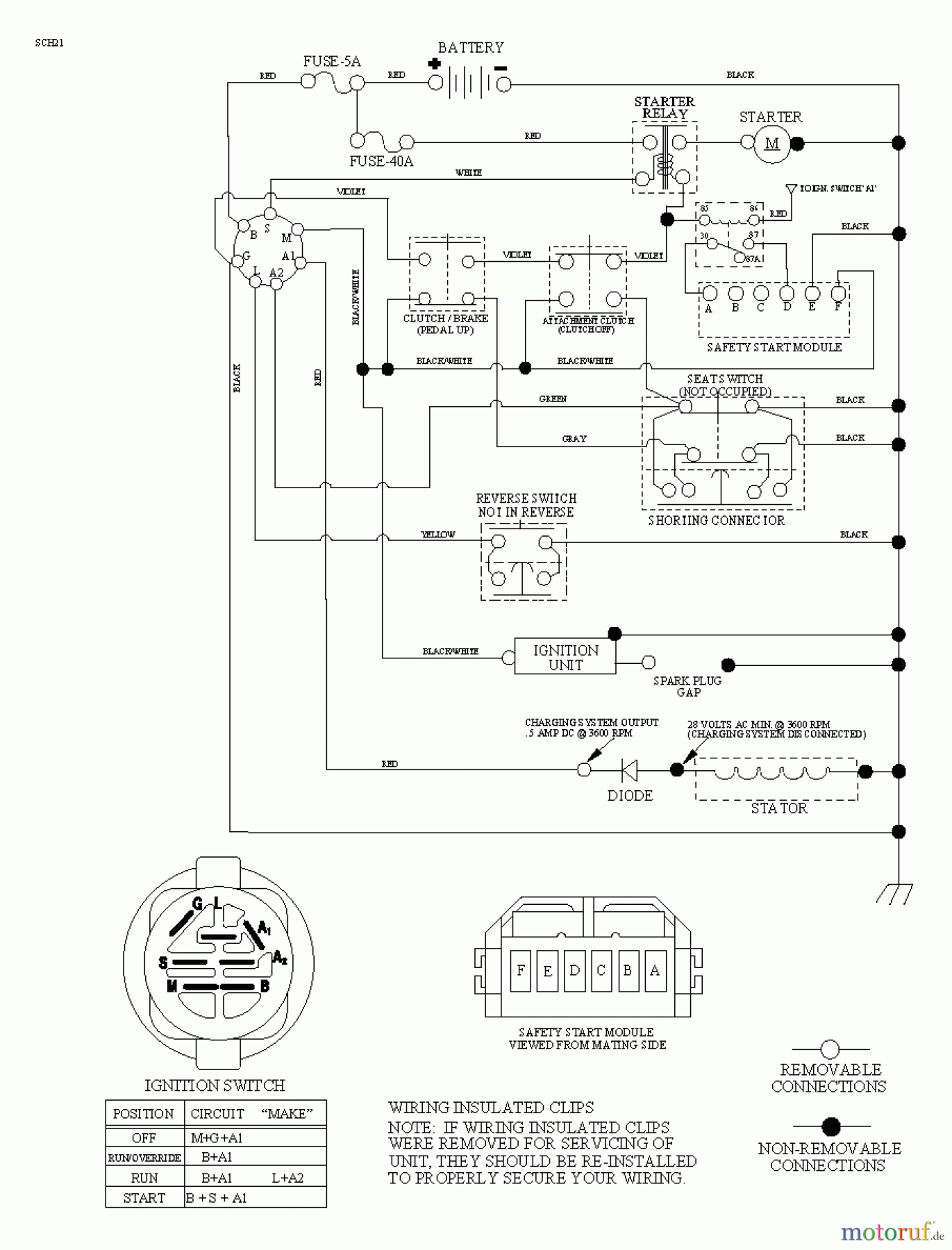  Poulan / Weed Eater Rasen und Gartentraktoren WE261 (96022001002) - Weed Eater Lawn Tractor (2011-08) SCHEMATIC