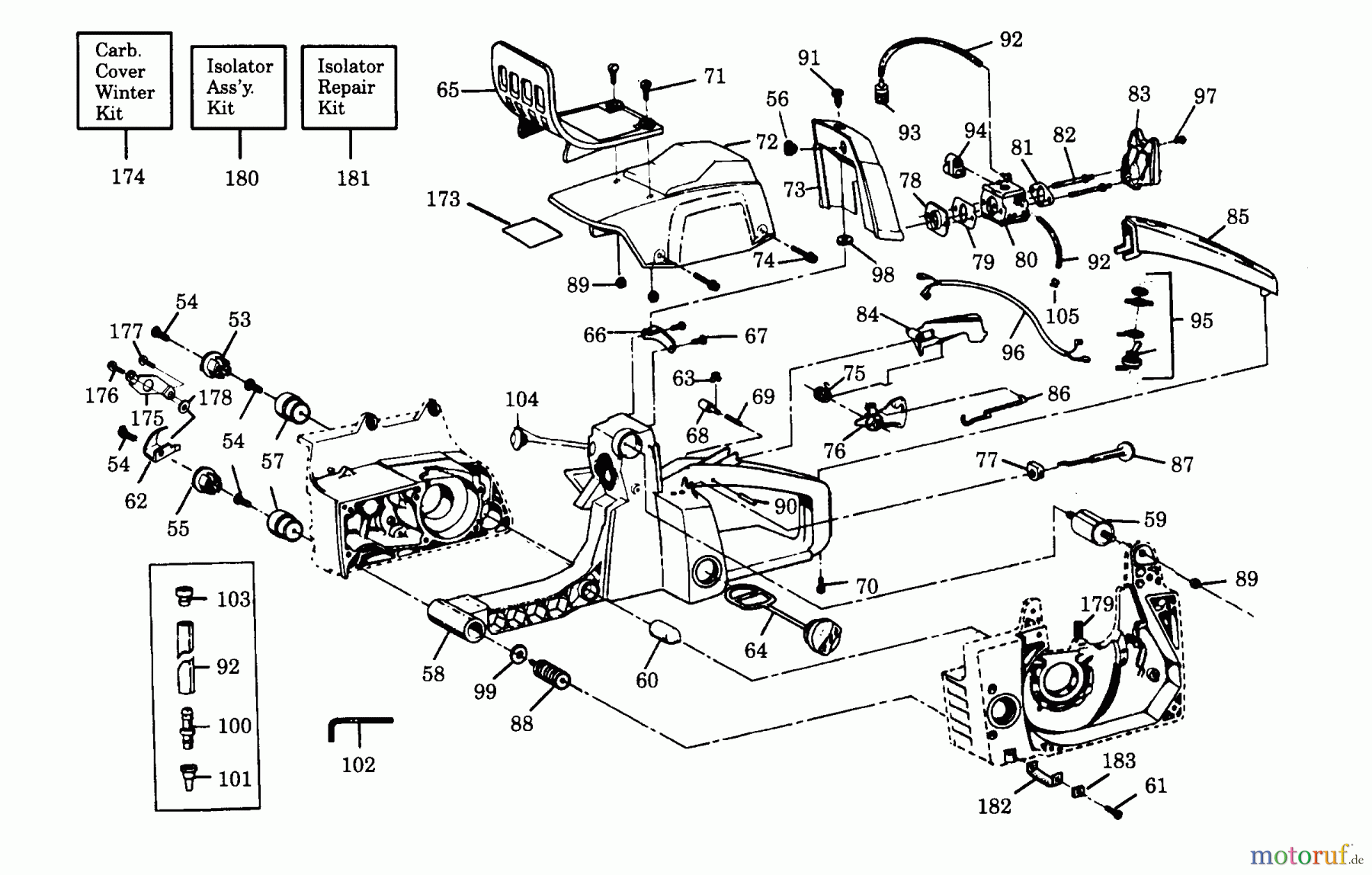  Poulan / Weed Eater Motorsägen 2800 - Poulan Chainsaw EXTERNAL POWER UNIT