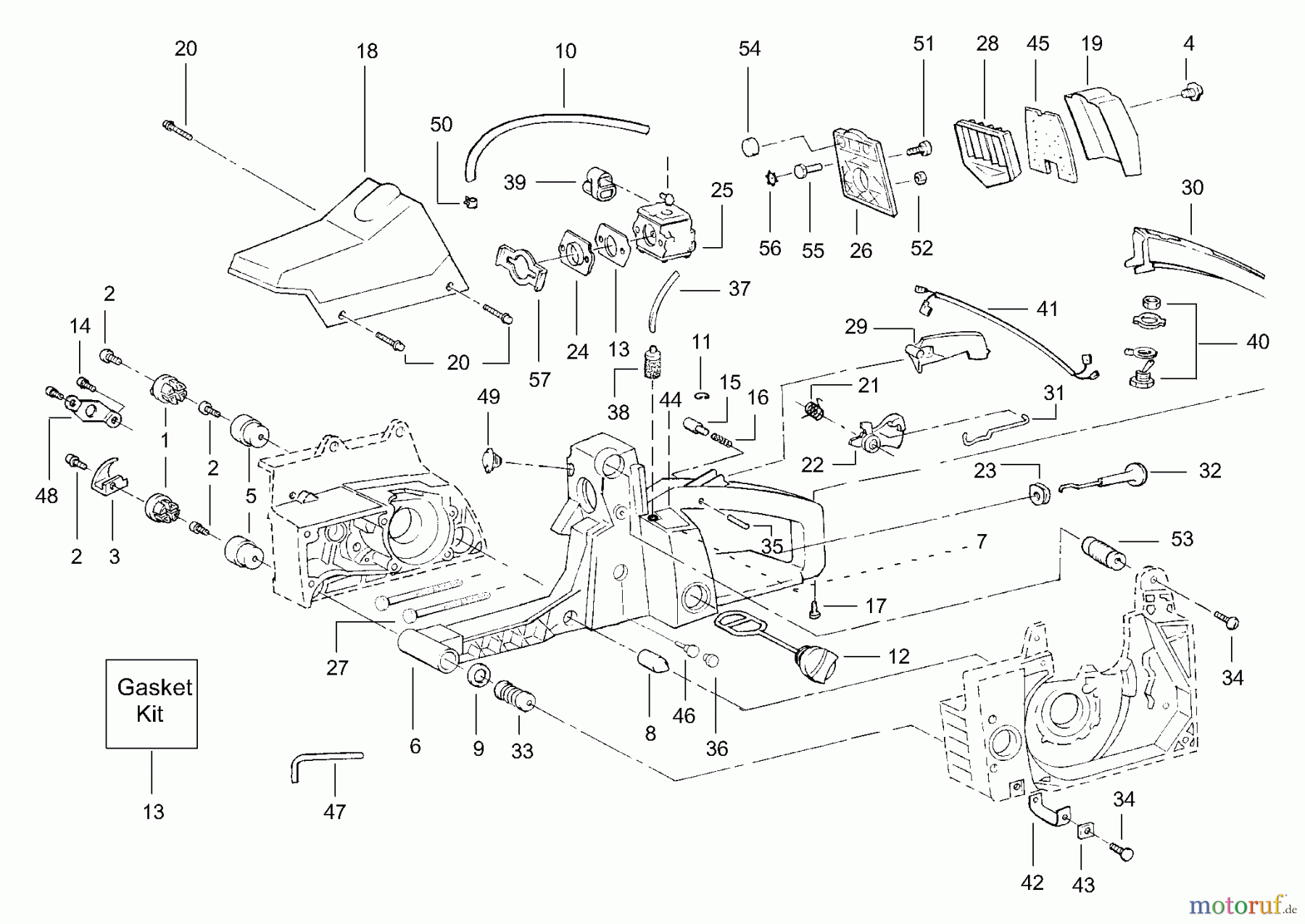  Poulan / Weed Eater Motorsägen 3750 (p219) - Poulan Chainsaw External Power Unit