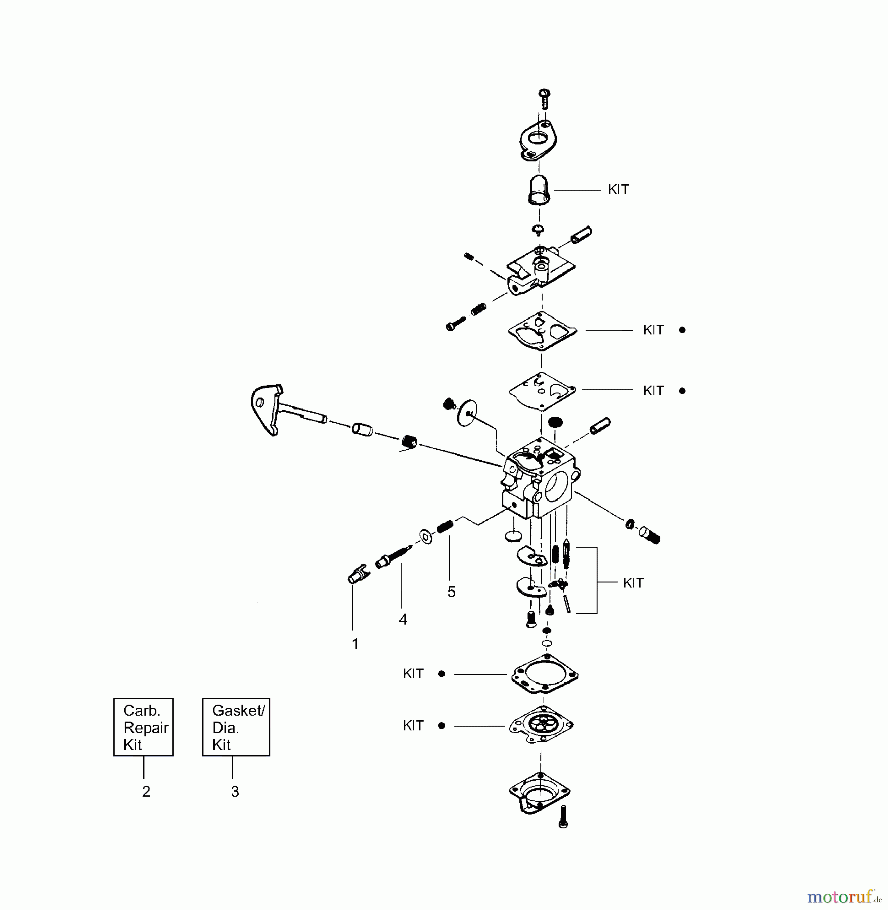  Poulan / Weed Eater Motorsensen, Trimmer 25HO - Weed Eater High Output String Trimmer Carburetor Assembly P/N 530069754 WA-226