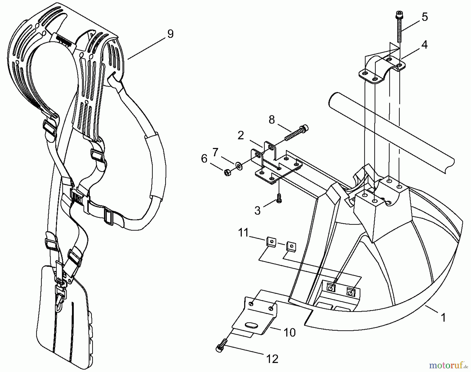  Shindaiwa Trimmer, Faden / Bürste B45 - Shindaiwa  Debris Shield