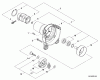 Shindaiwa C254 - String Trimmer / Brush Cutter, S/N: T10512001001 - T1051299 Pièces détachées Fan Case, Clutch